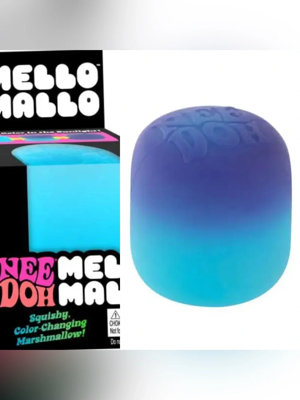 NeeDoh Mello Mallo BLUE Color Changing Marshmallow